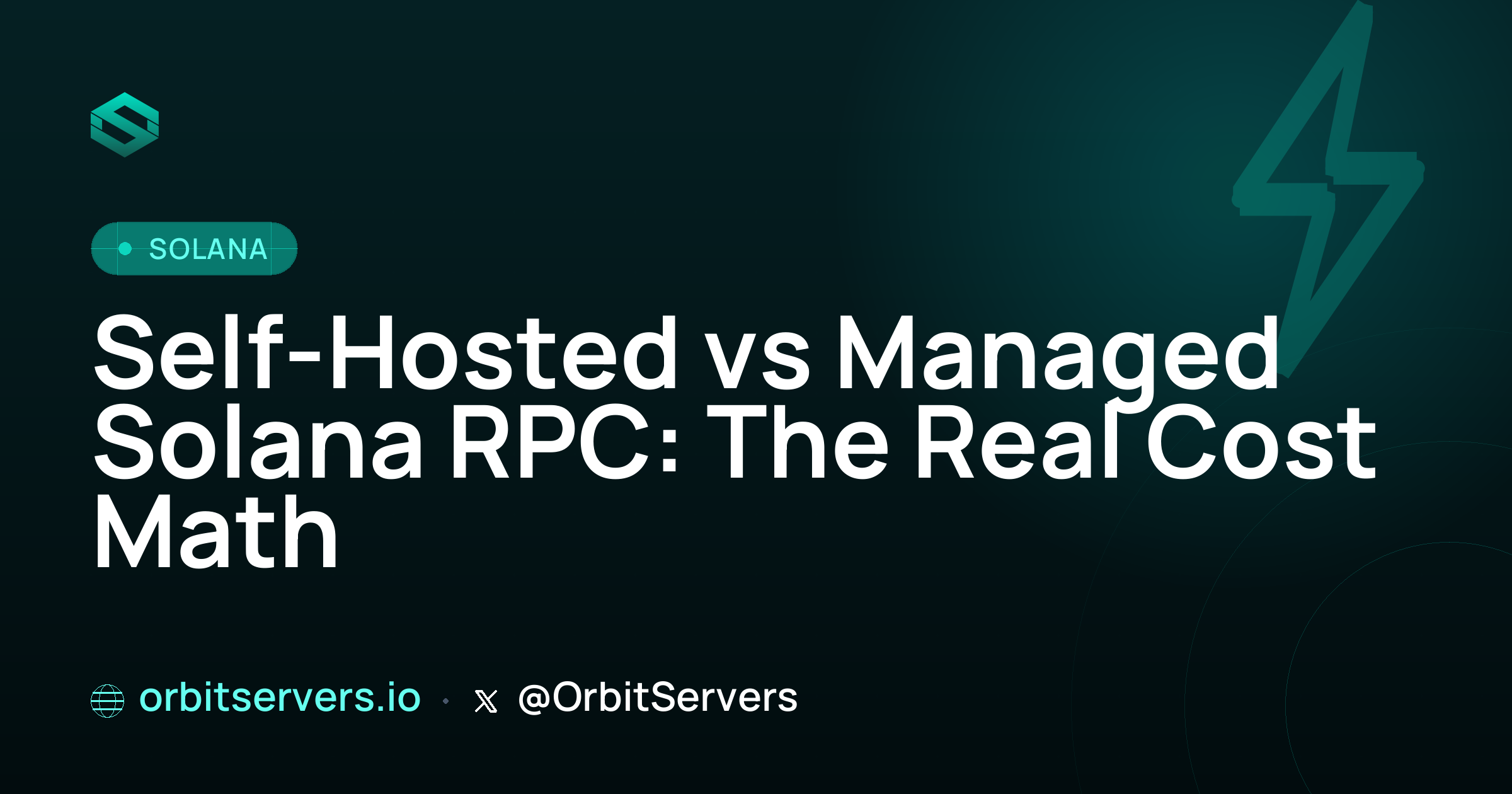 Self-Hosted vs Managed Solana RPC: The Real Cost Math